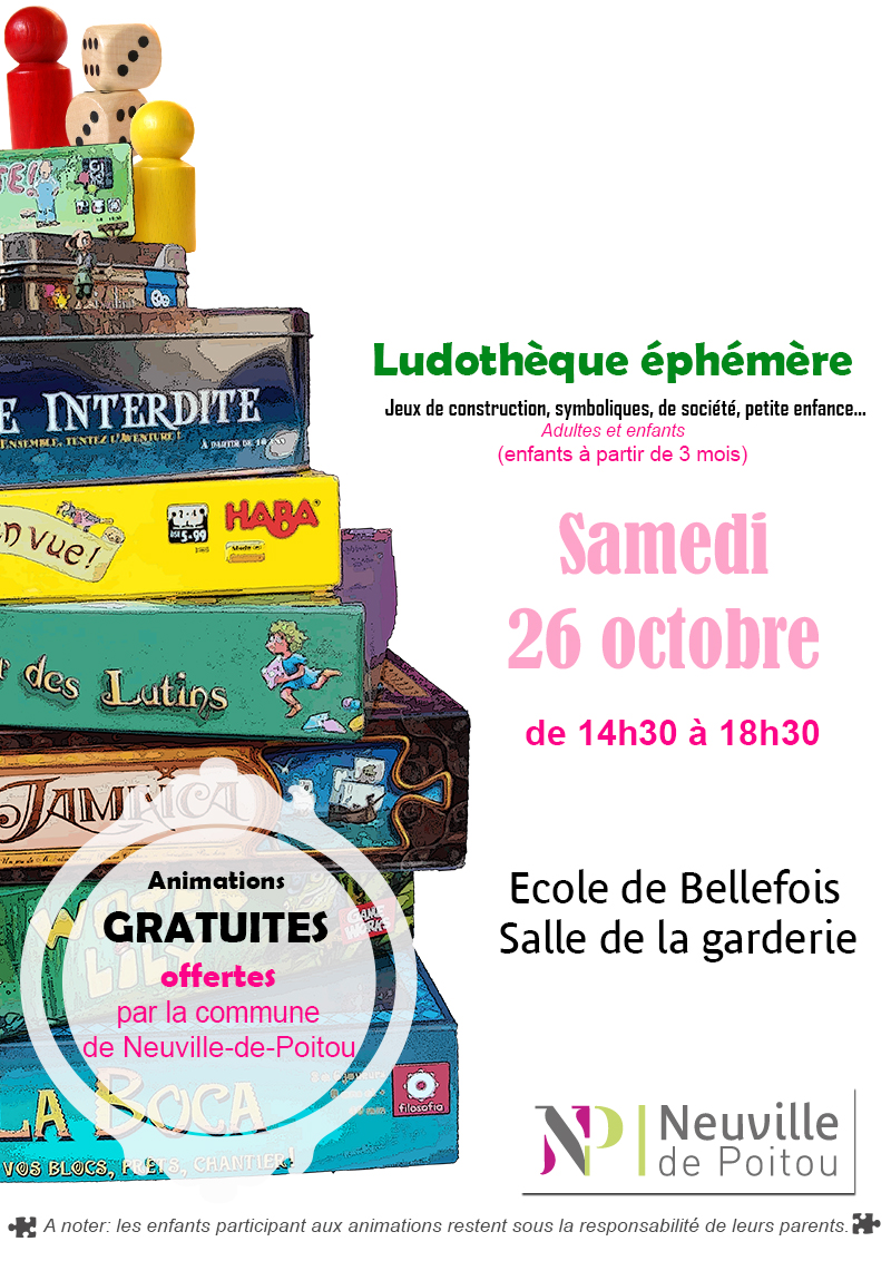 Affiche ludothèque oct