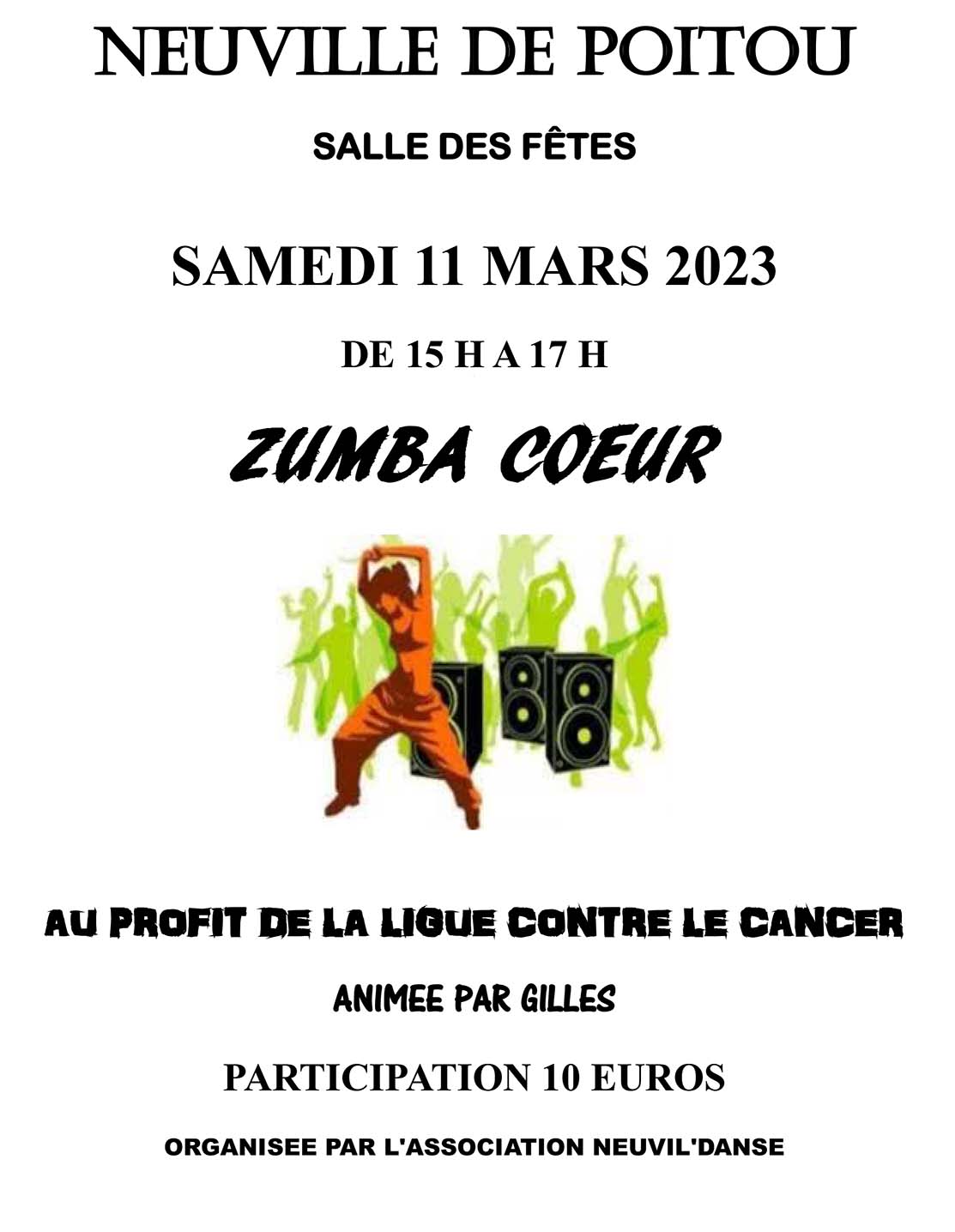 affiche zumba coeur 2023